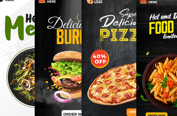 Food Vertical Ad Templates