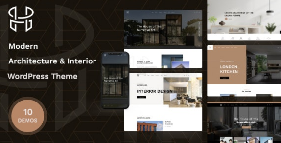 Hellix Modern Architecture & Interior Design WordPress Theme