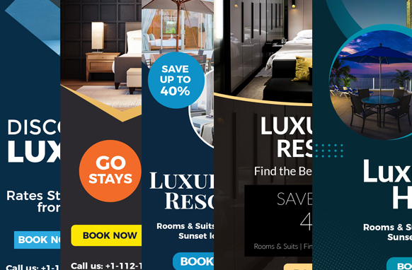 Hotel Vertical Ad Templates