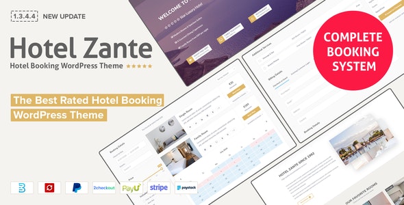 Hotel Zante Hotel Booking Theme