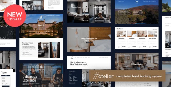 Hoteller Hotel Booking WordPress Theme