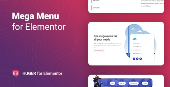 Huger Mega Menu for Elementor