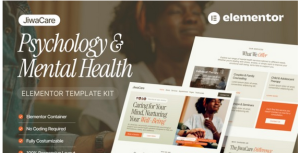 JiwaCare – Psychology & Mental Health Elementor Template Kit