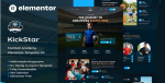 Kickstar – Football Academy Elementor Template Kit