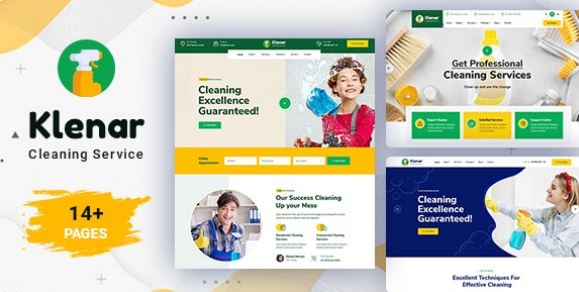 Klenar – Cleaning Services WordPress Theme + RTL
