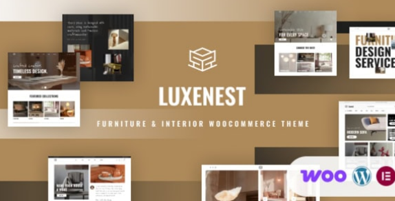 LuxeNest - Furniture & Interior WooCommerce WordPress