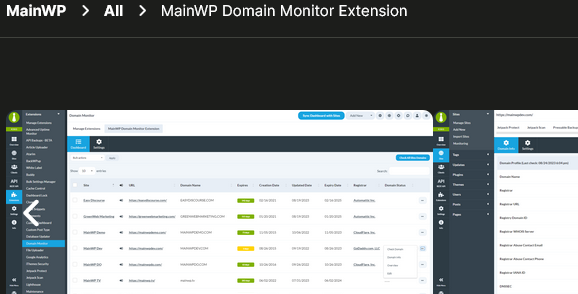 MainWP Domain Monitor Extension