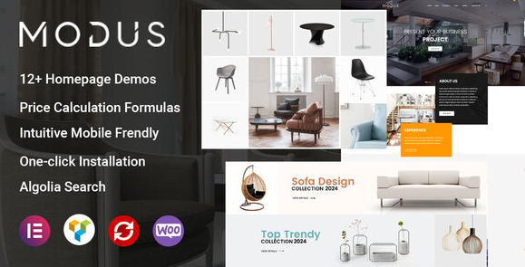 Modus Modern Furniture WooCommerce Theme