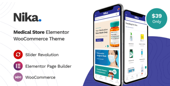 Nika - Medical Elementor WooCommerce Theme