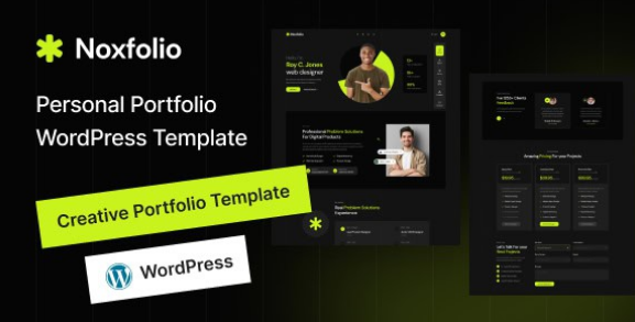 Noxfolio Personal Portfolio Resume WordPress Theme