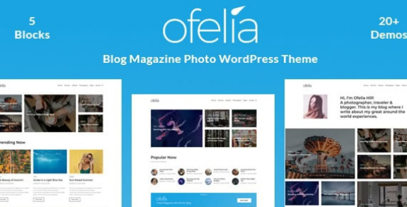 Ofelia Travel Personal WordPress Blog Theme