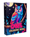Owl Coloring Book Page for Kids