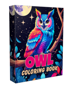 Owl Coloring Book Page for Kids