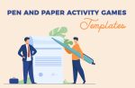 Pen and Paper Activity Games Templates