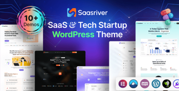 SassRiver – SaaS & Tech Startup WordPress Theme