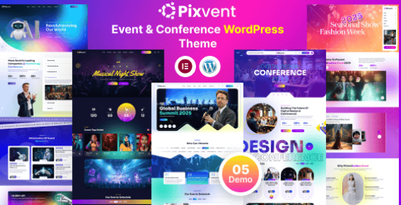 Pixvent – Event and Conference WordPress Theme