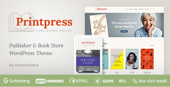 Printpress – Book Publishing WordPress Theme