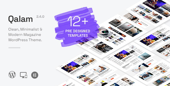 Qalam NewsPaper and Magazine WordPress Theme