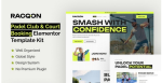 Racqon – Padel Club & Court Booking Elementor Template Kit