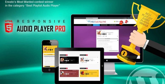 Responsive HTML5 Audio Player PRO WordPress Plugin
