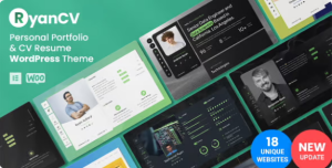 RyanCV Best CV Resume Theme