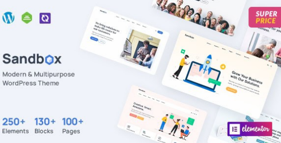 Sandbox - Modern & Multipurpose WordPress Theme