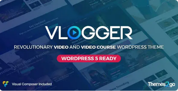 Vlogger Video and Tutorials Theme