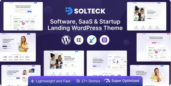 SolTeck Software Startup and SaaS Landing Theme