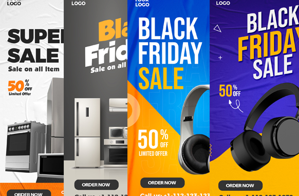 Super Sale Vertical Ad Templates