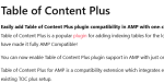 Table Of Content Plus For AMP
