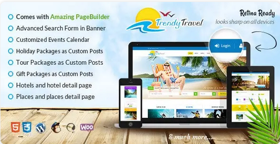 Trendy Travel Tourism Agency Theme