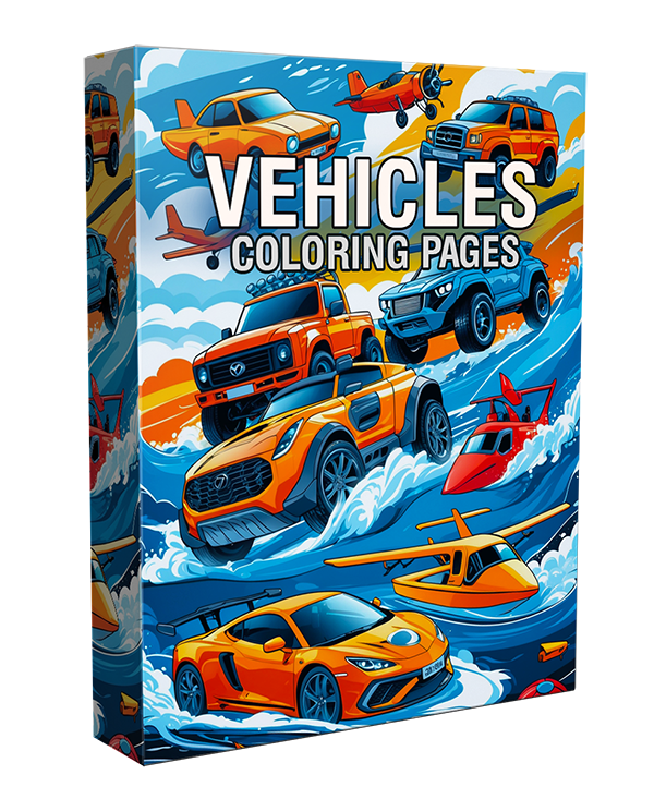 Vehicle Coloring Pages for Kids