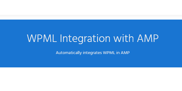WPML For AMP