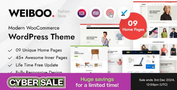 Weiboo WooCommerce WordPress Theme