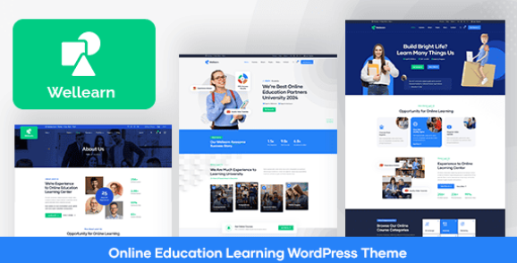 Wellearn Online Education Learning WordPress Theme