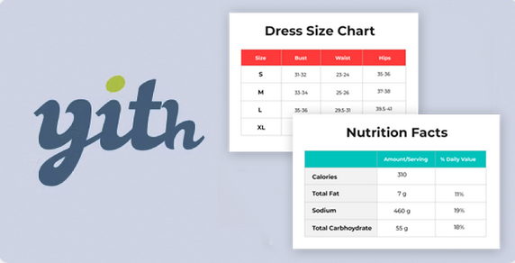 YITH Product Size Charts for WooCommerce