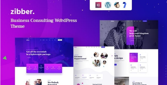 Zibber - Consulting Business WordPress Theme + RTL