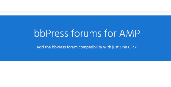 bbPress Forums for AMP