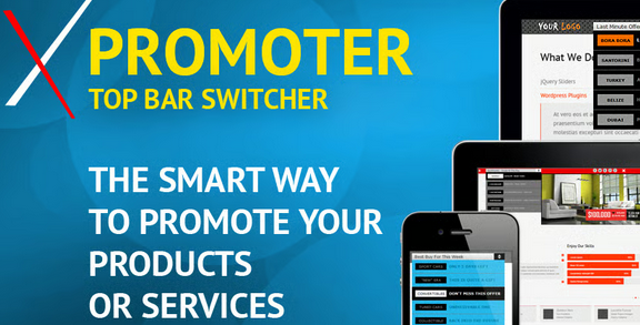 XPromoter – Top Bar Switcher Responsive WordPress